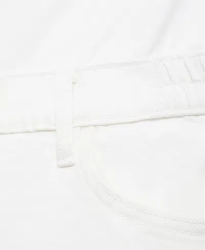 Mango Maternity Straight Jeans White In White