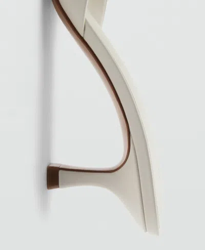 Mango Slingback Kitten Heel In Sand