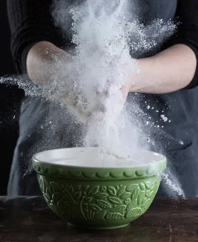 Mason Cash In The Forest Hedgehog Mixing Bowl, Set Of 2 In Green