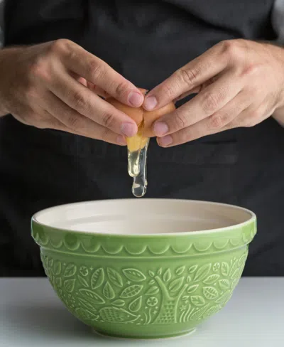 Mason Cash In The Forest Hedgehog Mixing Bowl, Set Of 2 In Green