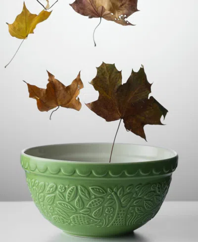 Mason Cash In The Forest Hedgehog Mixing Bowl, Set Of 2 In Green