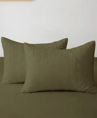 St. James Home Mini Honeycomb Down Alternative Blanket Set, Twin In Green