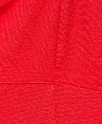 Mango Midi Dress With Bow At Back Red In Red