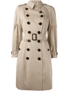 BURBERRY COTTON GABARDINE TRENCH COAT WITH PUFF SLEEVES,404380311754595