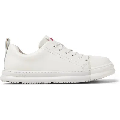 Camper Junction Runner Leather Lace-up Sneakers In White