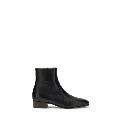 Valentino Garavani Pat Ankle Boots In Black
