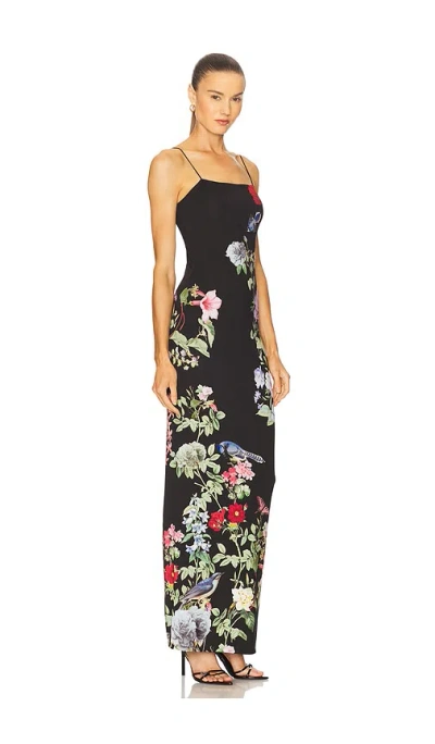 Alice And Olivia Fifi Maxi Dress In Black