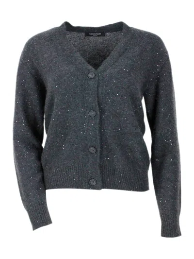 Fabiana Filippi Wool Blend Crewneck In Gray