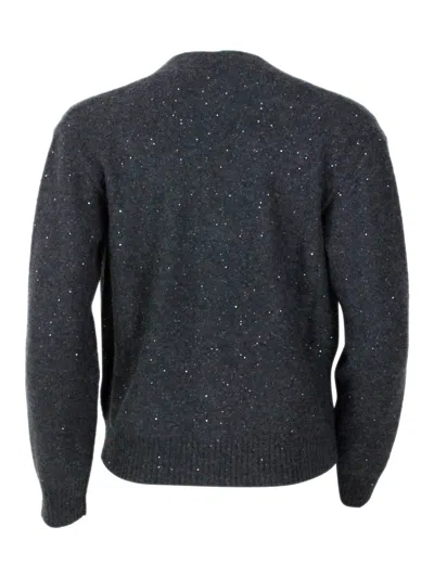 Fabiana Filippi Wool Blend Crewneck In Gray