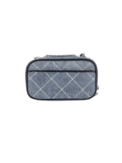 Marc Jacobs Small Crossbody Bag The Snapshot In Quilted Denim In Blue