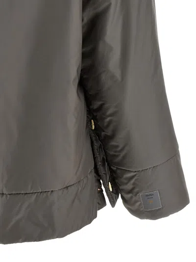 Max Mara The Cube Dark Grey Polyester Daria Padded Jacket In Gray