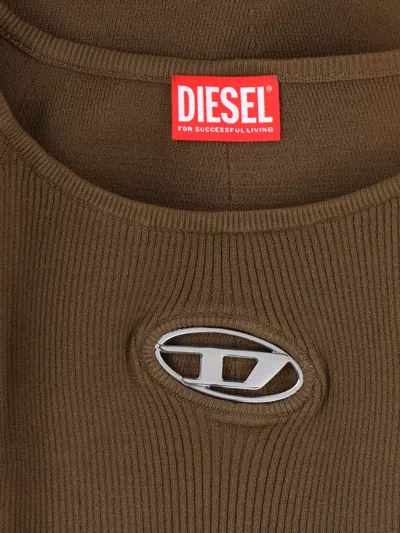 Diesel 'm-vera' Mini Dress In Green