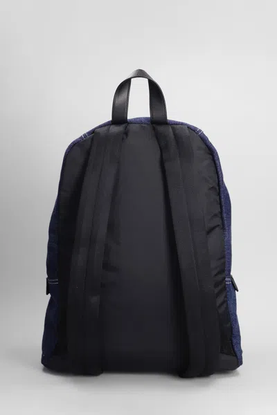 Marc Jacobs The Large Backpack Backpack In Blue Cotton In Blue