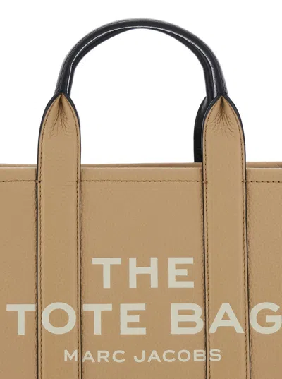 Marc Jacobs Beige The Color Block Small Tote In Sand