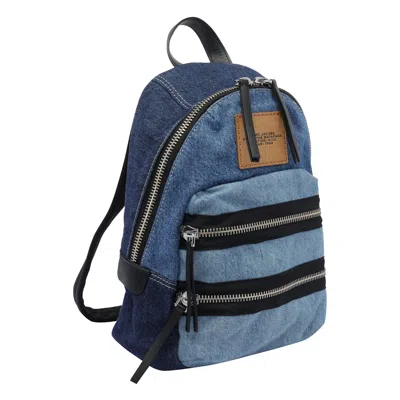 Marc Jacobs Denim Medium Backpack In Blue