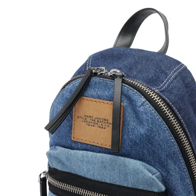 Marc Jacobs Denim Medium Backpack In Blue
