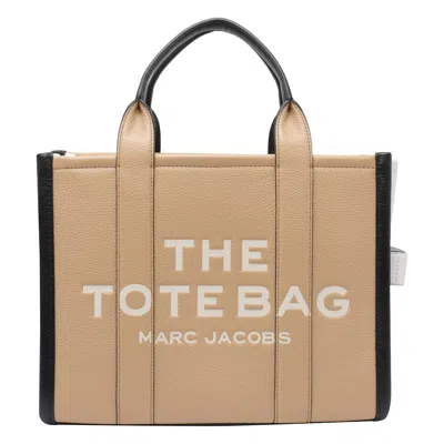 Marc Jacobs The Colorblock Medium Tote Bag In Brown