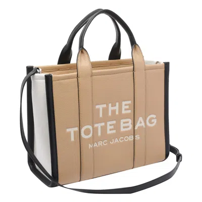 Marc Jacobs The Colorblock Medium Tote Bag In Brown