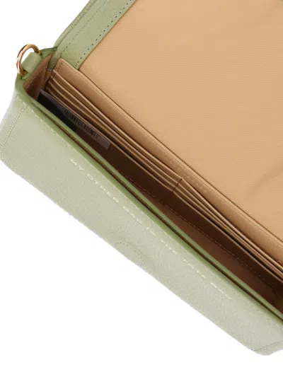 Marc Jacobs Shoulder Bag With Textured Finish And Adjustable Strap In Green