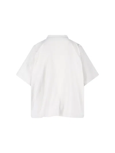 Balenciaga White Nano Bb Medium Fit T-shirt In White