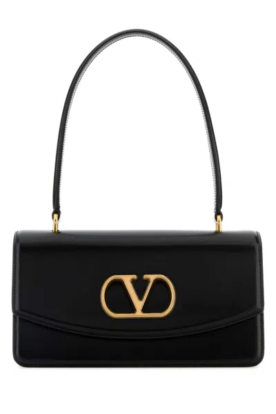 Valentino Vain Bag With Handle In Leather In Black