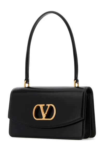 Valentino Vain Bag With Handle In Leather In Black