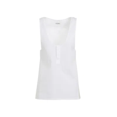 Saint Laurent Top In White