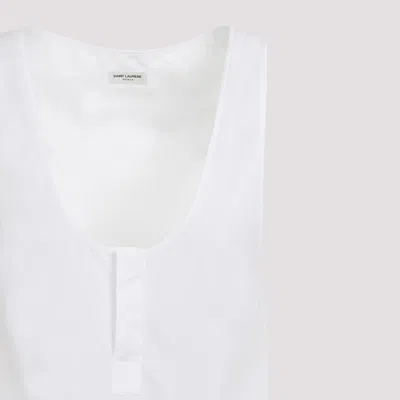 Saint Laurent Top In White