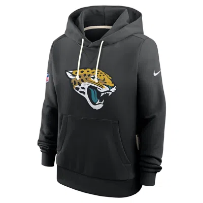 Nike Jacksonville Jaguars Sideline  Women's Dri-fit Nfl Pullover Hoodie In Black
