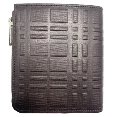 Pre-owned Burberry Brown Leather Wallet (bi-fold) ()