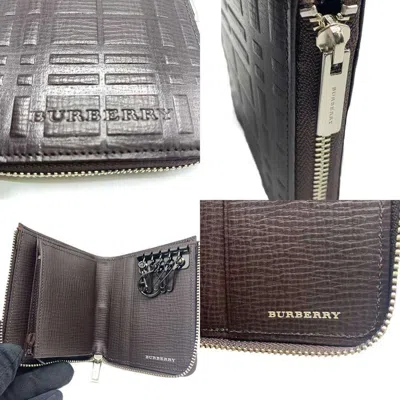 Pre-owned Burberry Brown Leather Wallet (bi-fold) ()