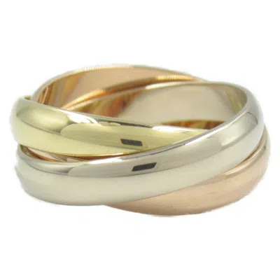 Pre-owned Cartier Gold Pink Gold (18k) White Gold (18k) Yellow Gold (18k) Band Ring ()