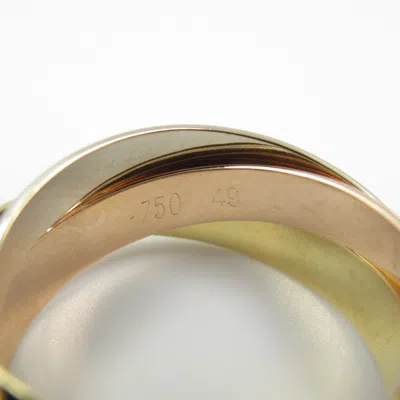 Pre-owned Cartier Gold Pink Gold (18k) White Gold (18k) Yellow Gold (18k) Band Ring ()
