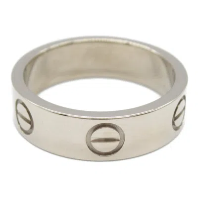 Pre-owned Cartier Silver White Gold (18k) Band Ring ()