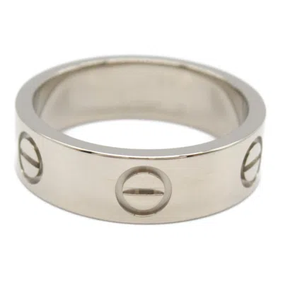 Pre-owned Cartier Silver White Gold (18k) Band Ring ()