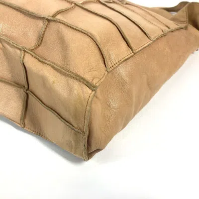 Pre-owned Chanel Beige Leather Shoulder Bag Tote Bag ()