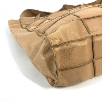 Pre-owned Chanel Beige Leather Shoulder Bag Tote Bag ()