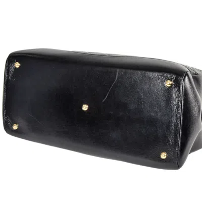Pre-owned Chanel Black Leather Tote Bag ()