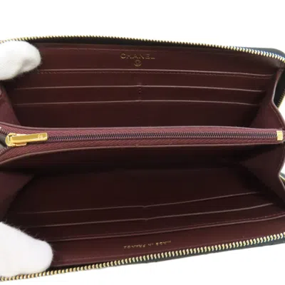 Pre-owned Chanel Black Long Wallet (bi-fold) ()