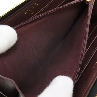 Pre-owned Chanel Black Long Wallet (bi-fold) ()