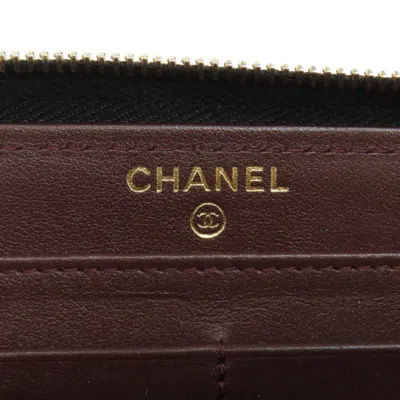 Pre-owned Chanel Black Long Wallet (bi-fold) ()