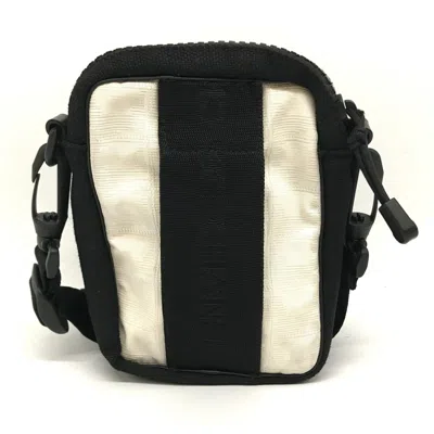 Pre-owned Chanel Sport Black Ivory Nylon Shoulder Bag ()