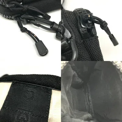 Pre-owned Chanel Sport Black Ivory Nylon Shoulder Bag ()