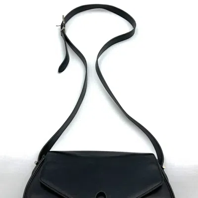 Pre-owned Dior Christian  Black Leather Shoulder Bag ()