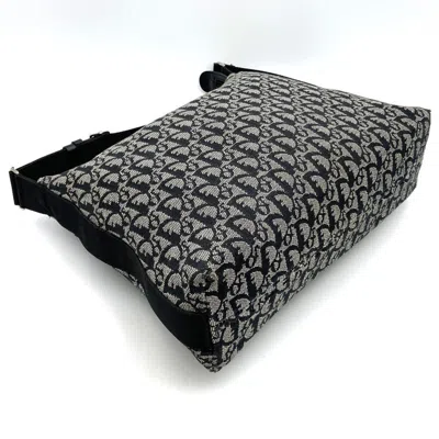 Pre-owned Dior Christian  Trotter Black Canvas Shoulder Bag ()