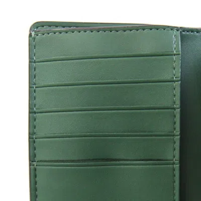Pre-owned Coach Green Leather Wallet (tri-fold) ()