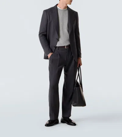Rubinacci Cashmere Sweater In Gray