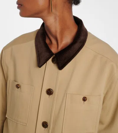 Blazé Milano Lokai Cotton Canvas Jacket In Brown