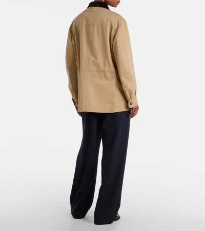 Blazé Milano Lokai Cotton Canvas Jacket In Brown