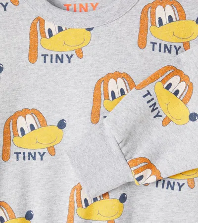 Tinycottons Dogs Printed Cotton Jersey Sweatshirt In Multi